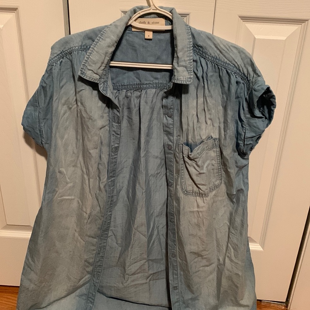 Omens cloth and stone button down